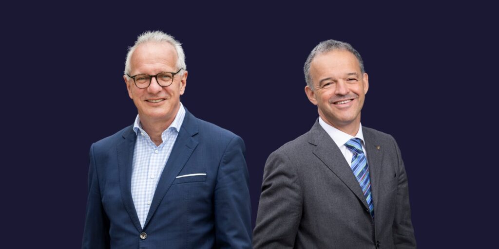 Marc Lauer à gauche et Michel Reckinger à droite